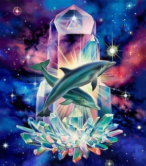 Diamond Painting Diamant en dolfijnen - SEOS Shop ®