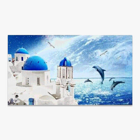 Dolfijnen in het water | Groot Formaat - Seos SHOP