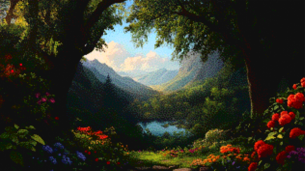 Diamond Painting -  Betoverd bloemenbos