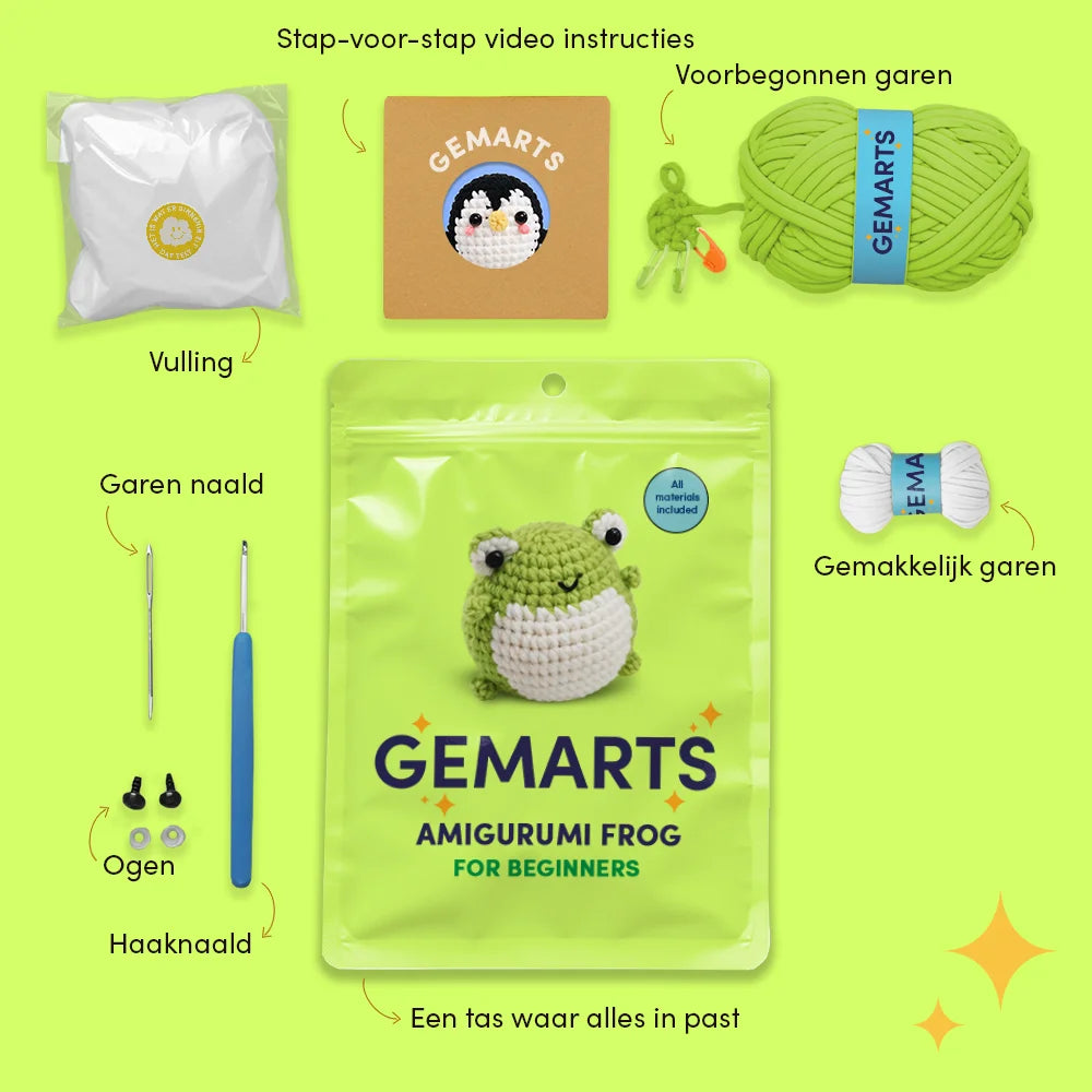 Amigurumi Kikker - Gemarts