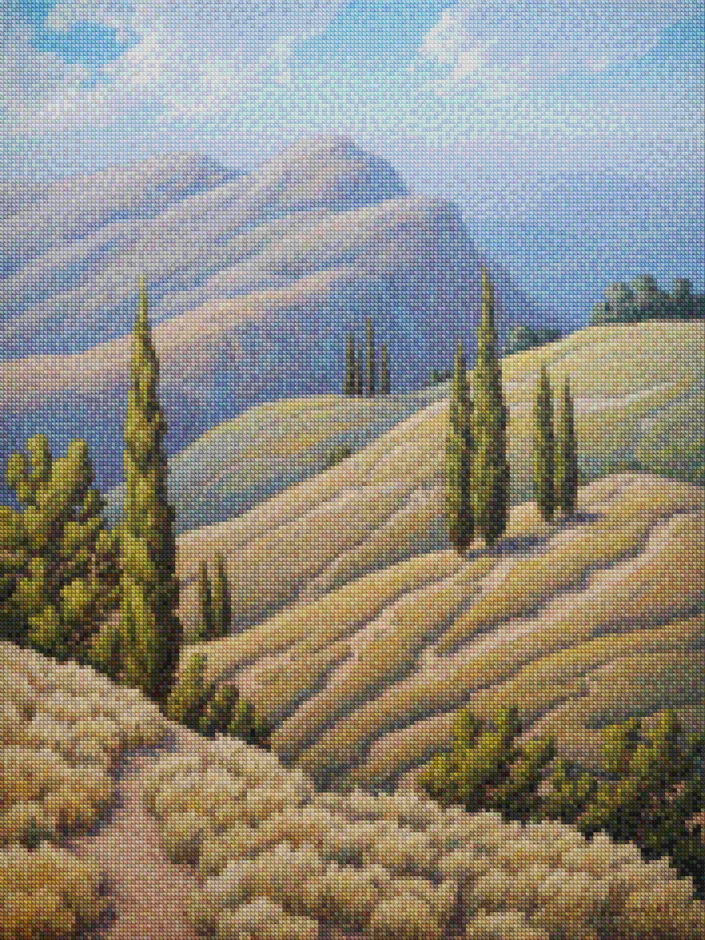 Diamond Painting - Honingschaduw Heuvels