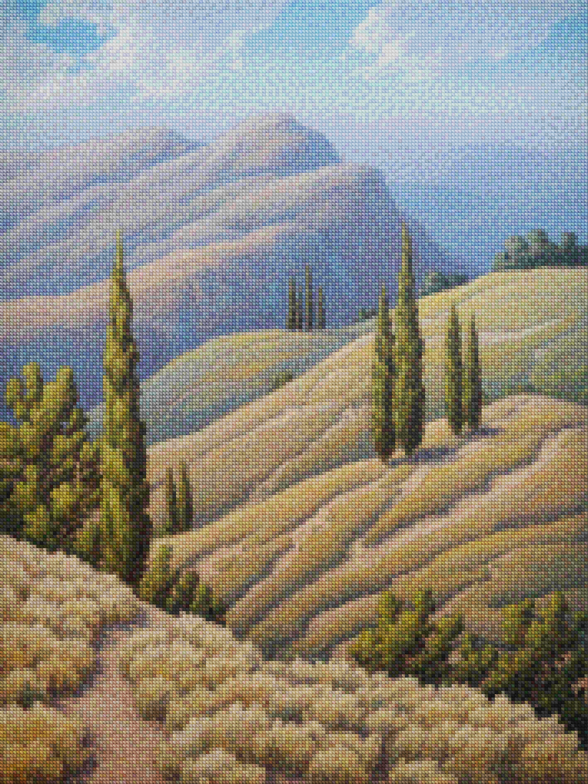 Diamond Painting - Honingschaduw Heuvels