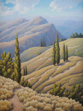 Diamond Painting - Honingschaduw Heuvels