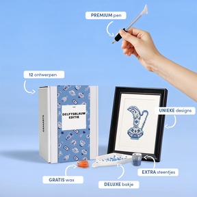 Mini Meesterwerken - Delftsblauw editie (Set van 12)