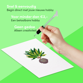 Mini Meesterwerken - Huisplanten (Set van 12)