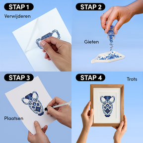 Mini Meesterwerken - Delftsblauw editie (Set van 12)