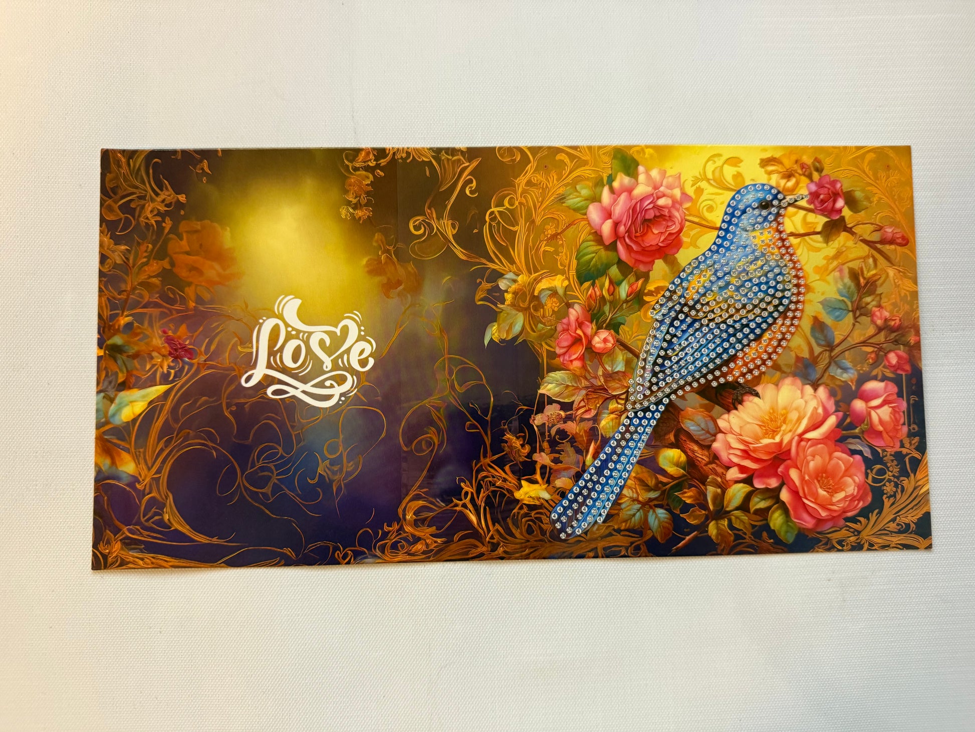 Diamond painting wenskaart - set van 12 - inclusief enveloppen