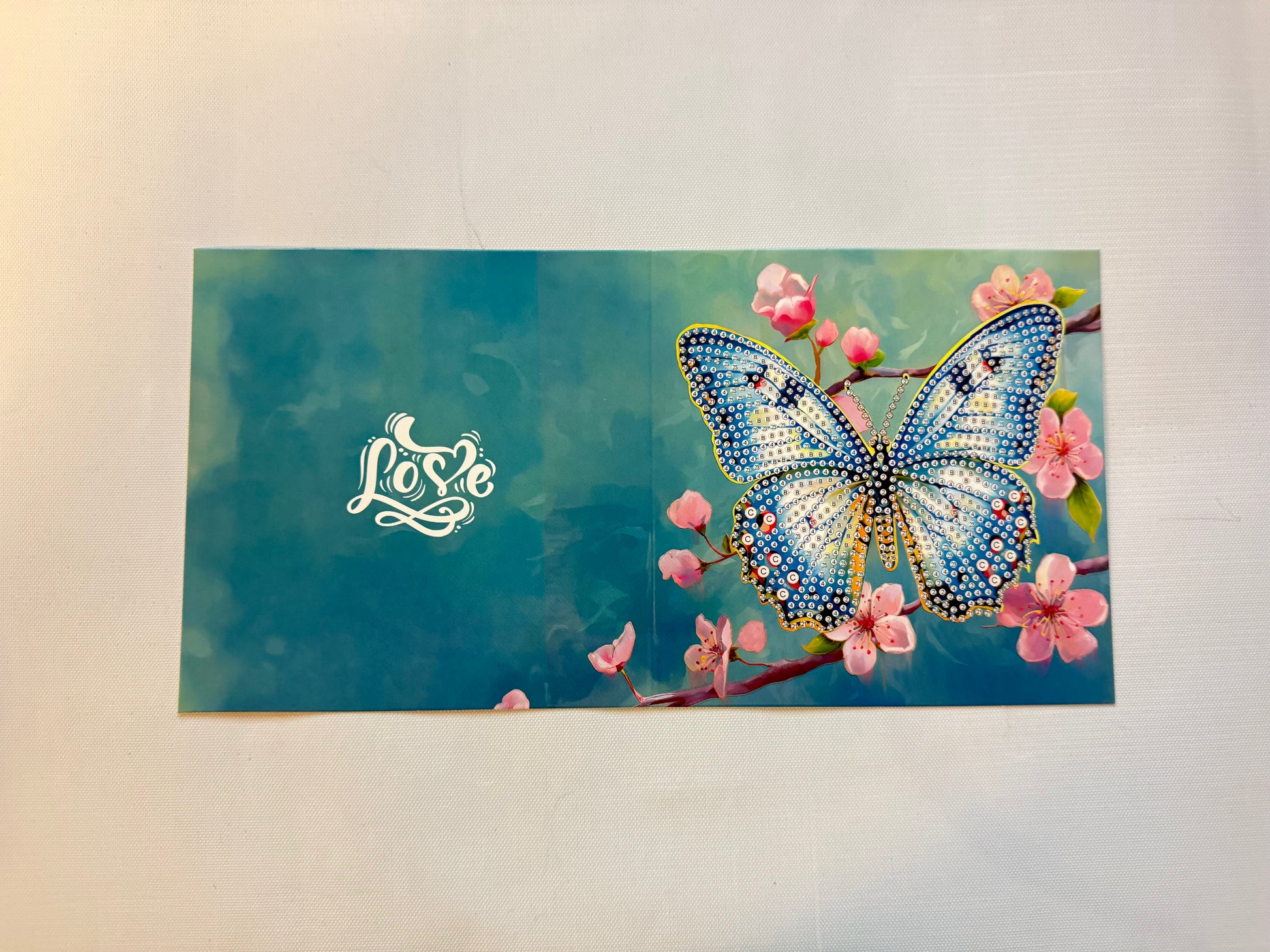 Diamond painting wenskaart - set van 12 - inclusief enveloppen