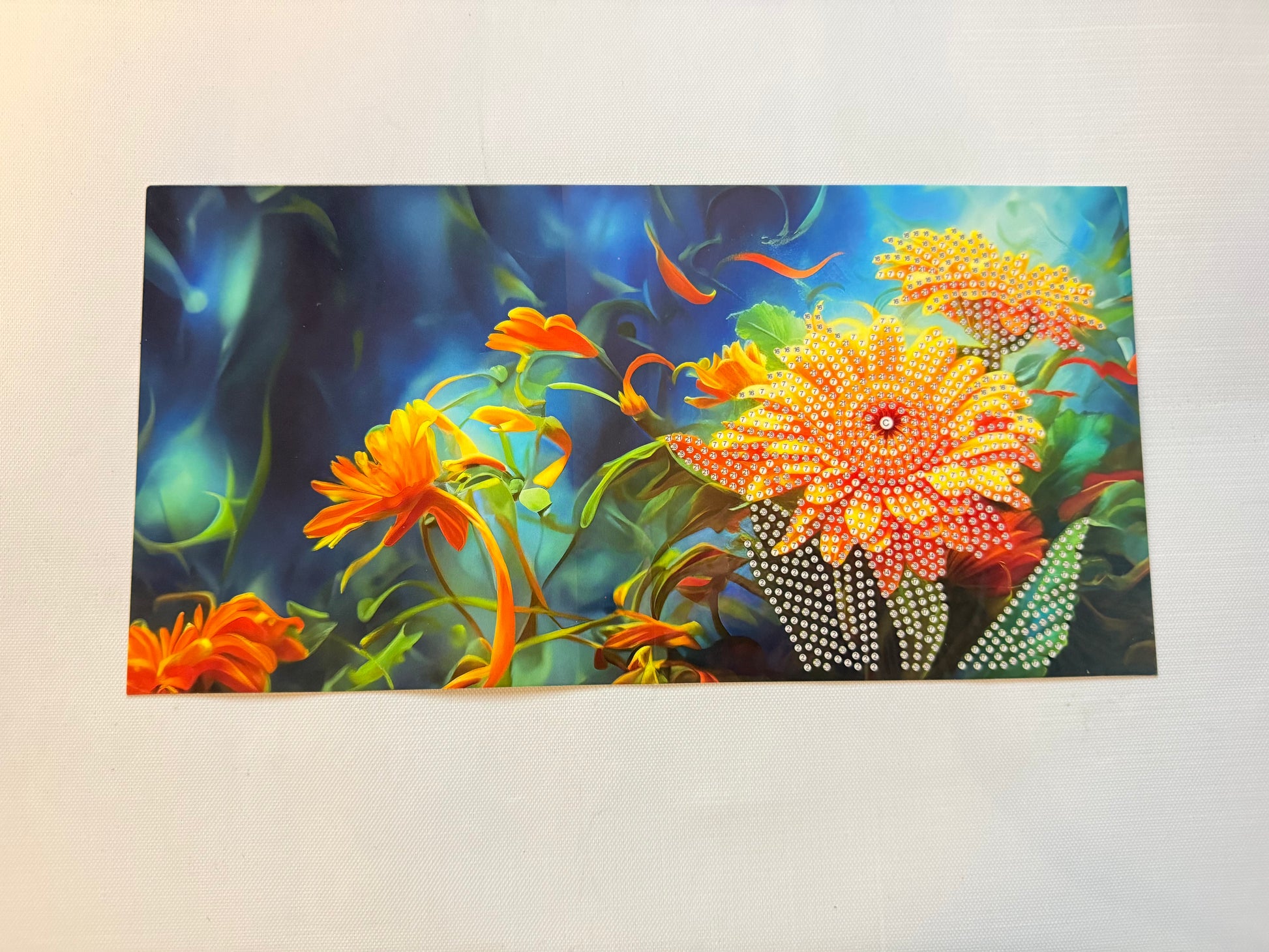 Diamond painting wenskaart - set van 12 - inclusief enveloppen