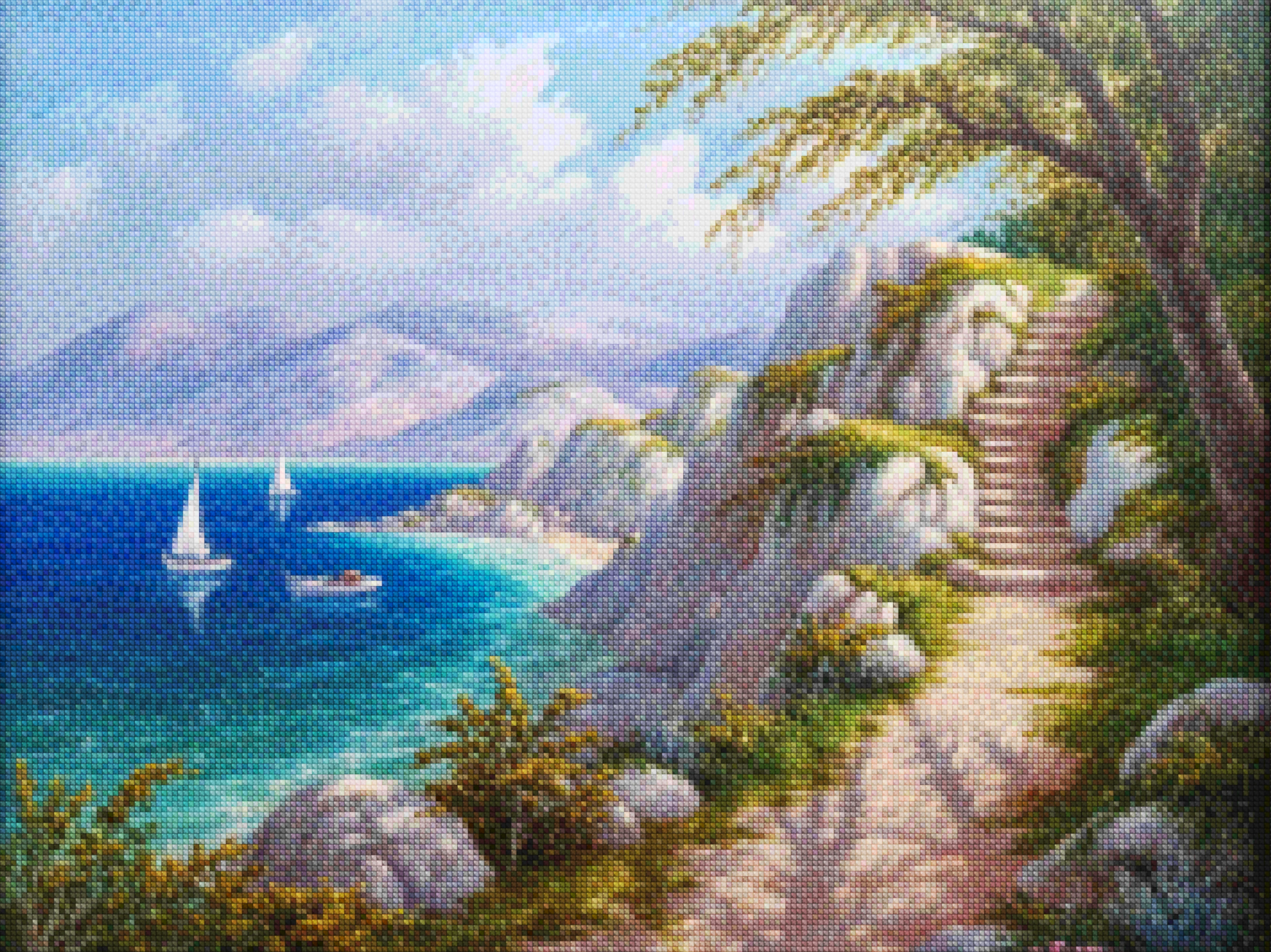 Diamond Painting - Eilandpad