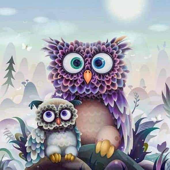 Diamond Painting Kinder uiltjes - SEOS Shop ®