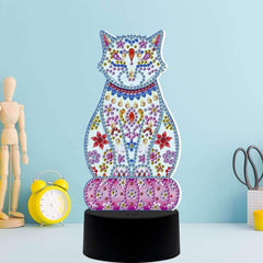 Diamond Painting Lamp Mooie Kat – productweergave
