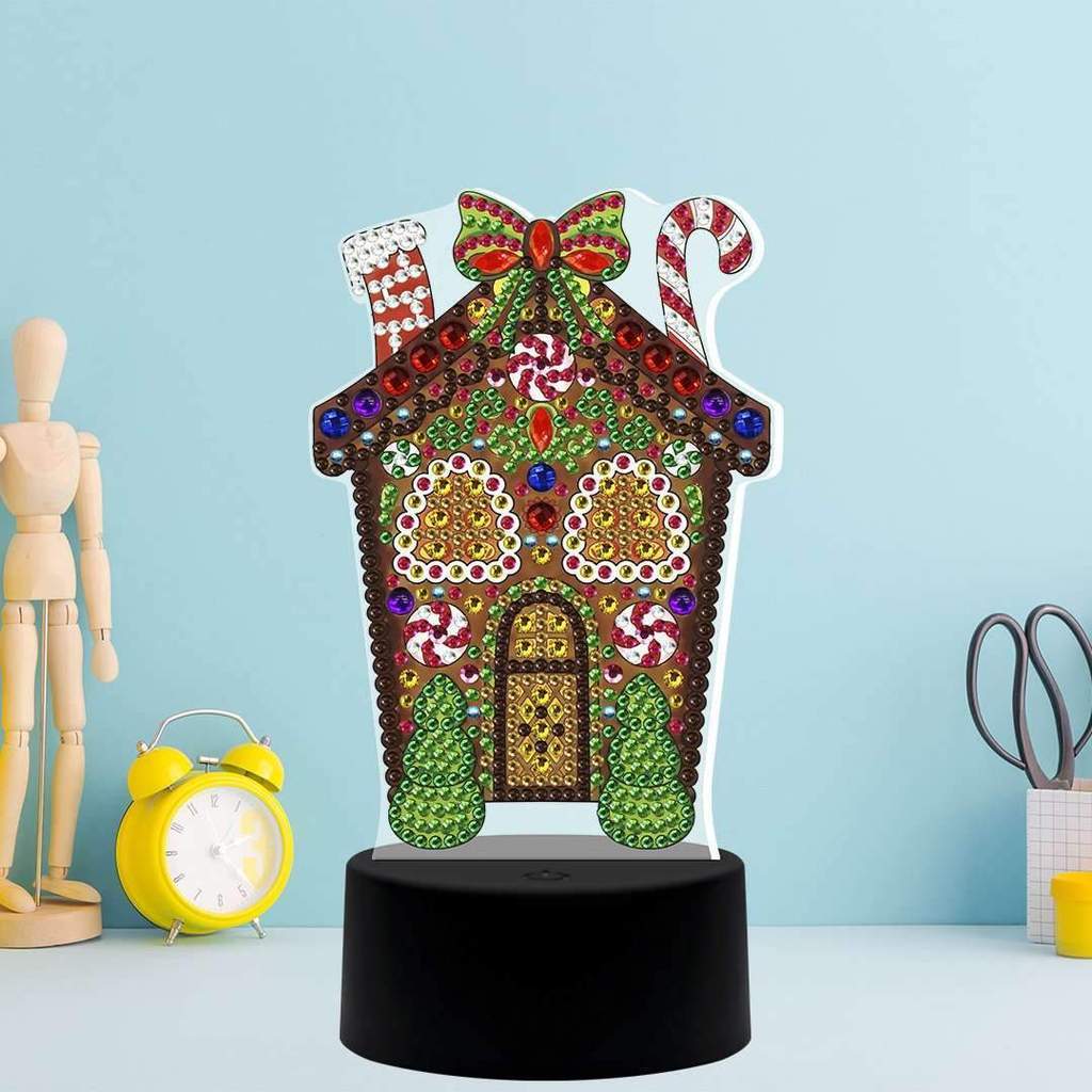 Diamond Painting Lamp Snoephuisje – productweergave