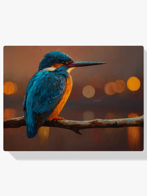Diamond Painting - Panoramische IJsvogel in Avondgloed