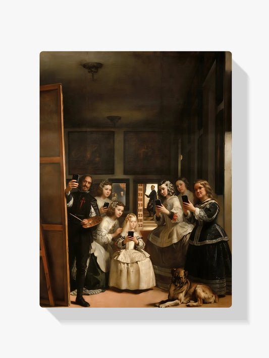 Diamond Painting - Las Meninas op hun telefoons