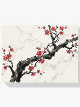 Diamond Painting - Inkttak met rode bloesem