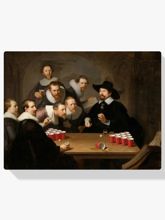 Diamond Painting - De staalmeesters spelen bierpong