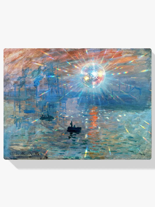 Diamond Painting - Impressie, discobal bij zonsopgang