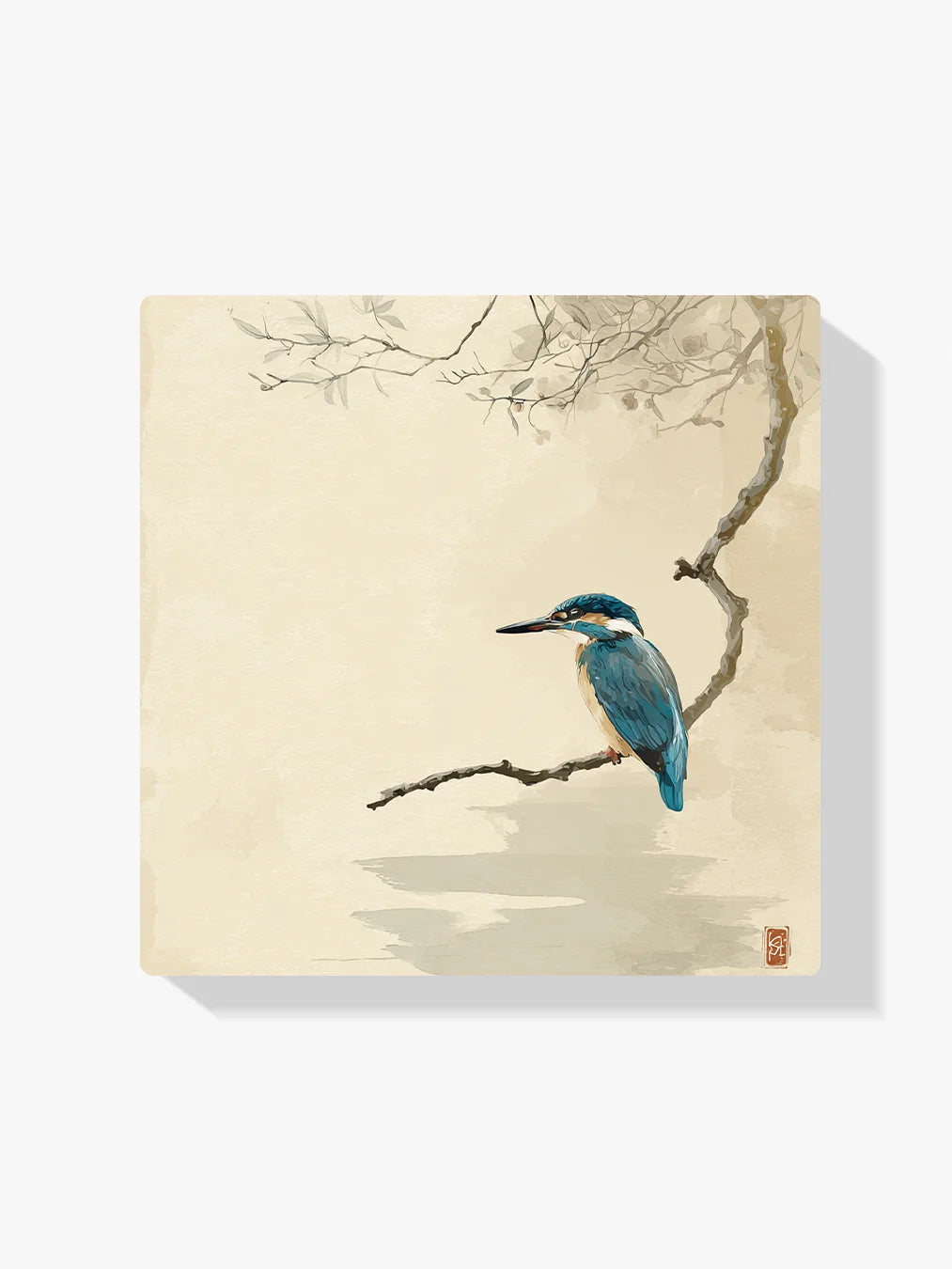 Diamond Painting - Japanse IJsvogel boven de Mist