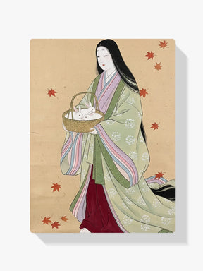 Diamond Painting - Witte Konijnen in de Herfstmand