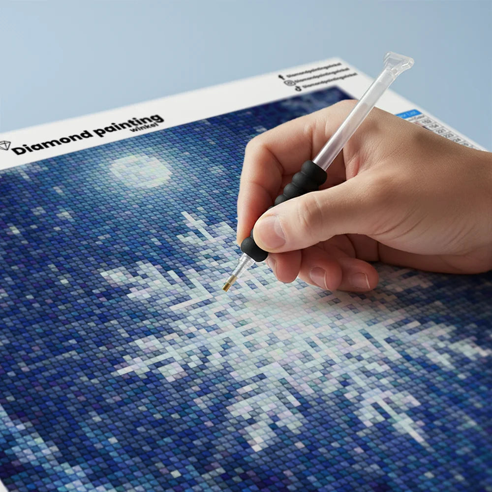 Mini Diamond Painting - Kleine sneeuwvlok burst