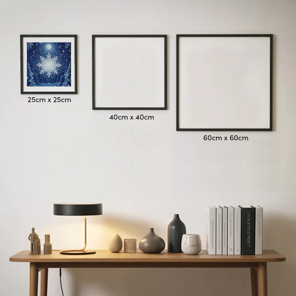 Mini Diamond Painting - Kleine sneeuwvlok burst