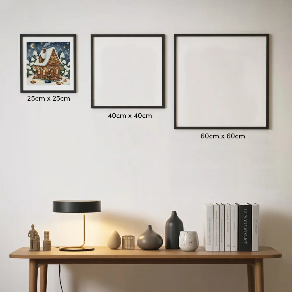 Mini Diamond Painting - Klein huisje met lampjes