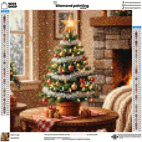 Mini Diamond Painting - Mini kerstboom sprankel
