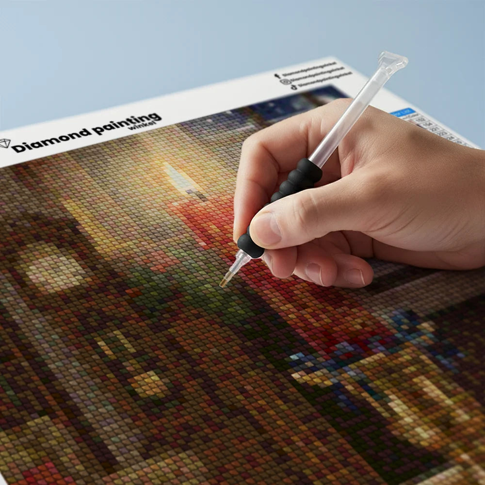 Mini Diamond Painting - Feestelijke kaars