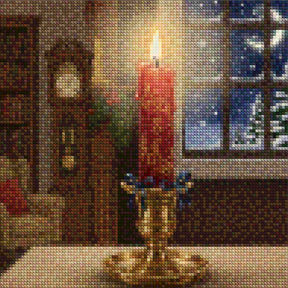 Mini Diamond Painting - Feestelijke kaars