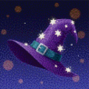 Mini Diamond Painting - Heksenhoed & Sterren