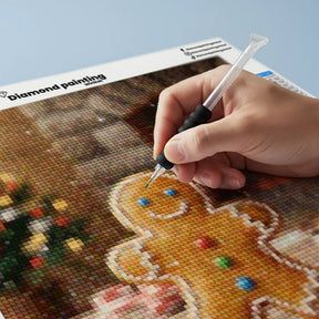 Mini Diamond Painting - Klein peperkoekkoekje