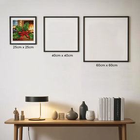 Mini Diamond Painting - Kleine hulstblaadjes & bessen