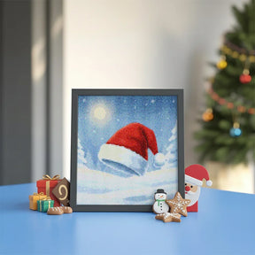 Mini Diamond Painting - Kleine kerstmanmuts-icoon