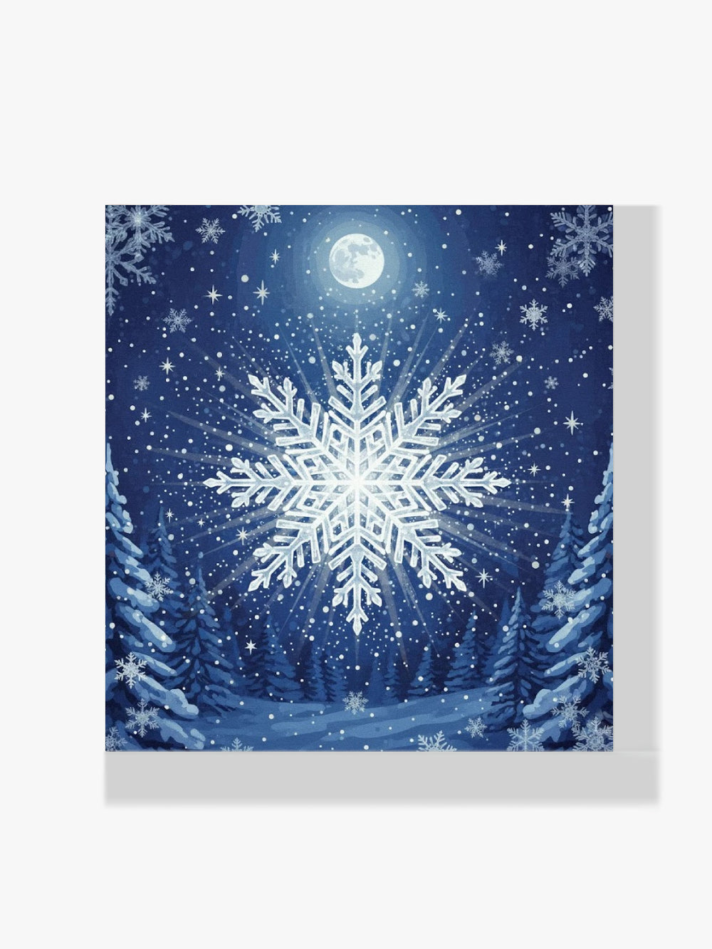 Mini Diamond Painting - Kleine sneeuwvlok burst