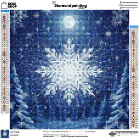 Mini Diamond Painting - Kleine sneeuwvlok burst