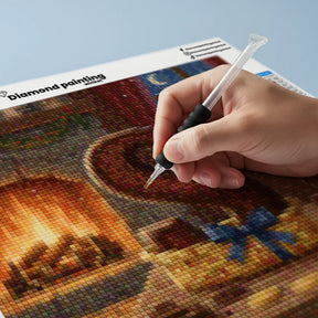 Mini Diamond Painting - Letter S Chocolade