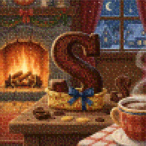 Mini Diamond Painting - Letter S Chocolade