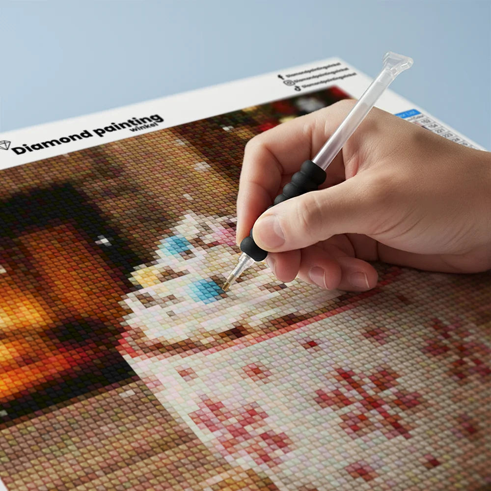 Mini Diamond Painting - Mini mok met warme chocolademelk