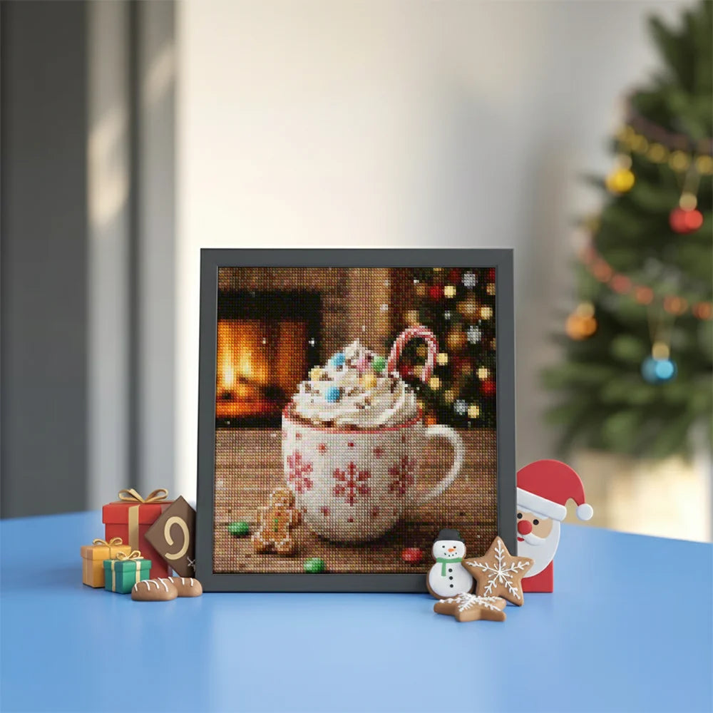 Mini Diamond Painting - Mini mok met warme chocolademelk