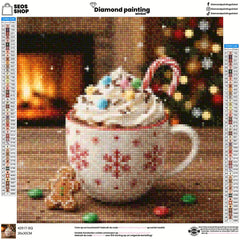 Mini Diamond Painting - Mini mok met warme chocolademelk