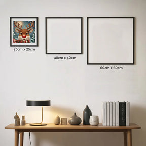 Mini Diamond Painting - Schattig rendiergezicht