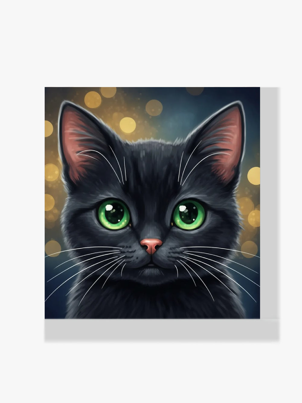 Mini Diamond Painting - Schattig zwart kattengezicht