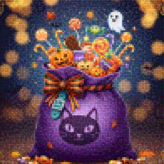 Mini Diamond Painting - Trick-or-Treat Snoepzak