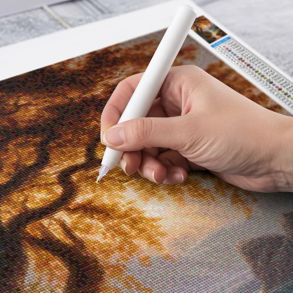 Diamond Painting - Amberkleurige gloed