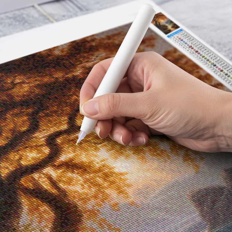Diamond Painting - Amberkleurige gloed