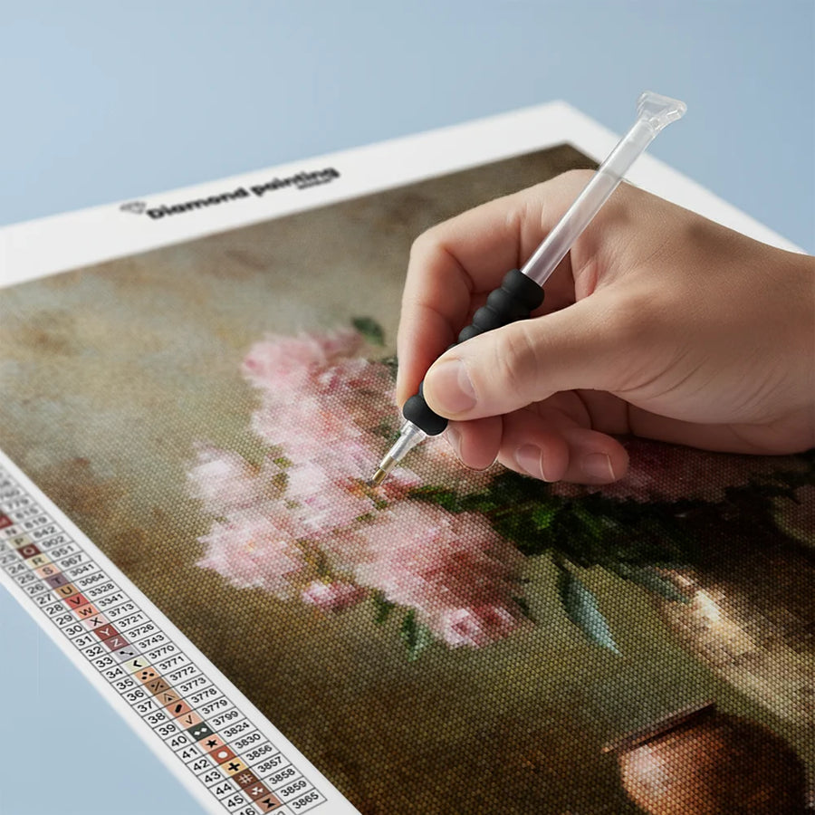 Diamond Painting - Brocante Pink Peonies