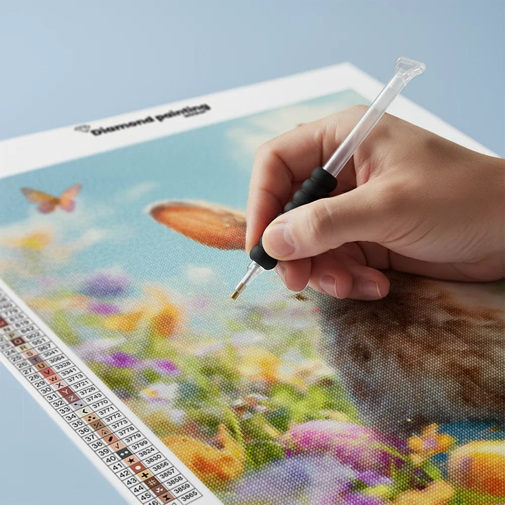 Diamond Painting - Lentevreugde van het Konijntje