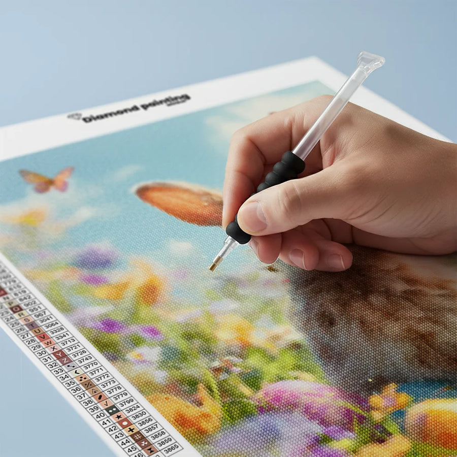 Diamond Painting - Lentevreugde van het Konijntje