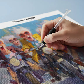 Diamond Painting - Gezellige dames aan het motorrijden